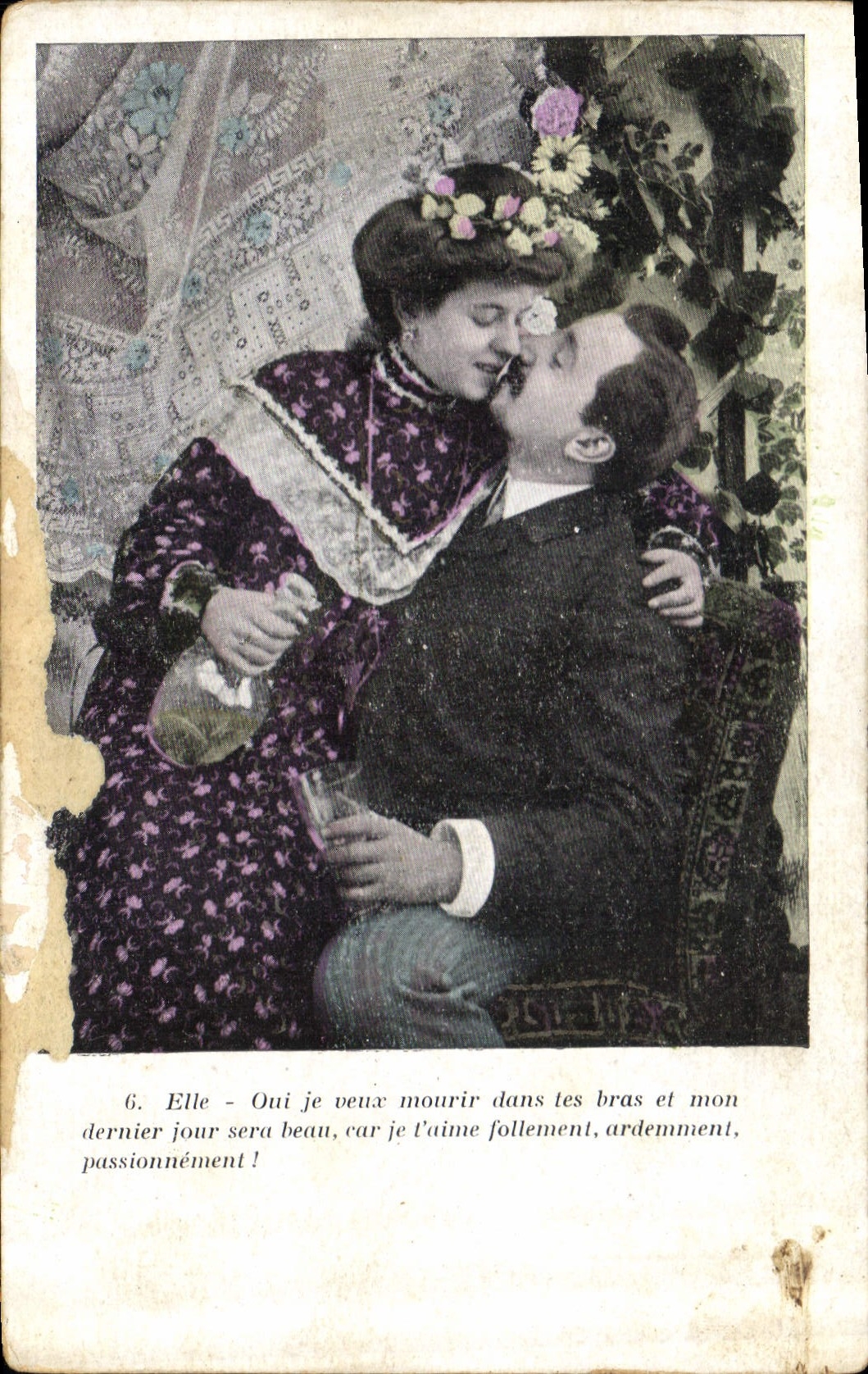 Amour passionné — scène romantique — série n°6