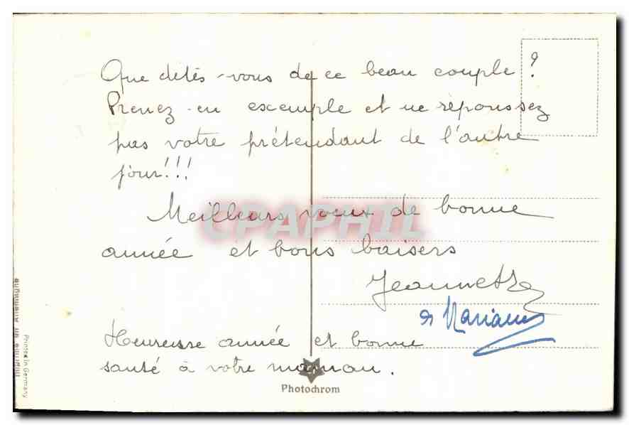 CPA Bonne Annee  — Rückseite
