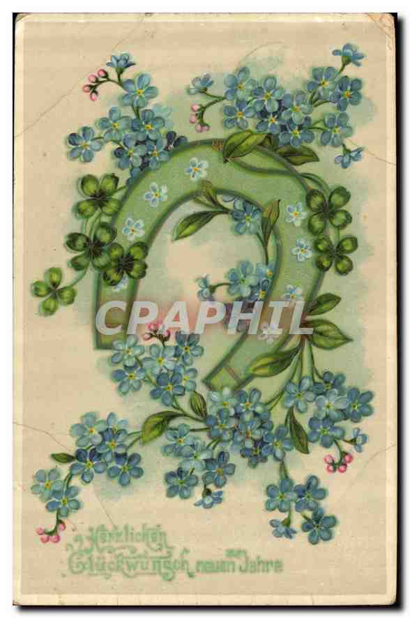CPA Fleurs Fer a cheval