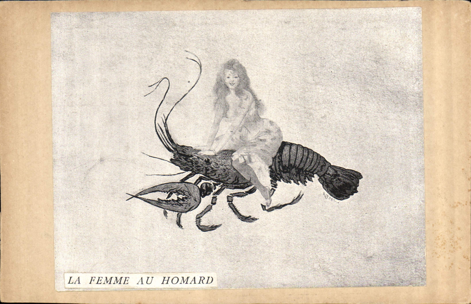 CPA La Femme au Homard 