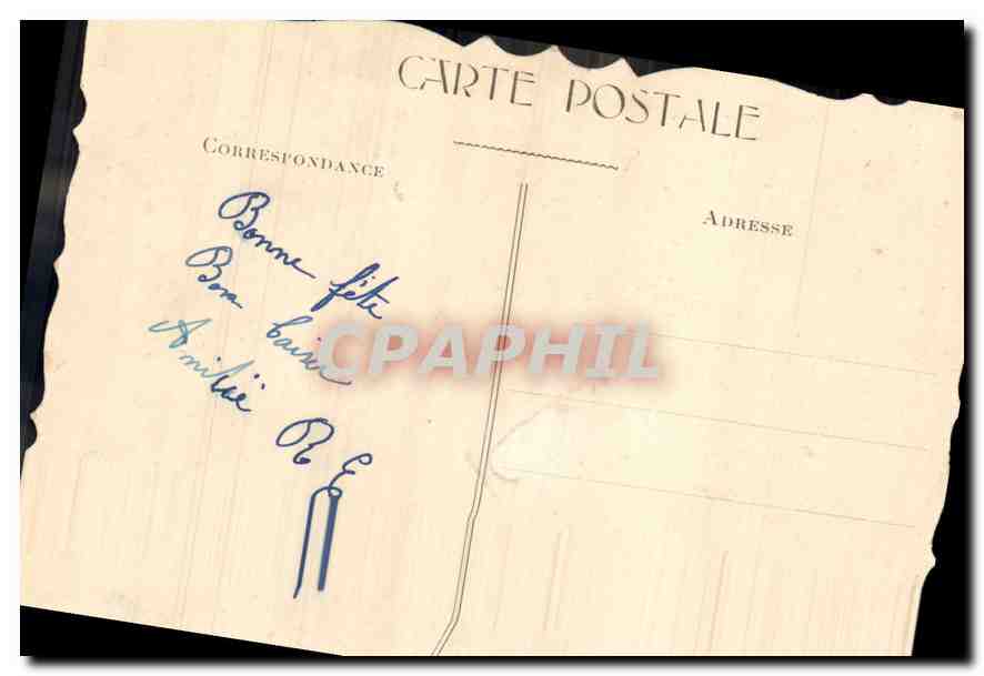 CPA Fleurs de France Porte Bonheur Fleurs — Verso