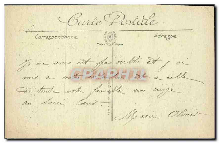 CPA Paris Montmartre Aux pieds du Sacre Coeur  — Rückseite