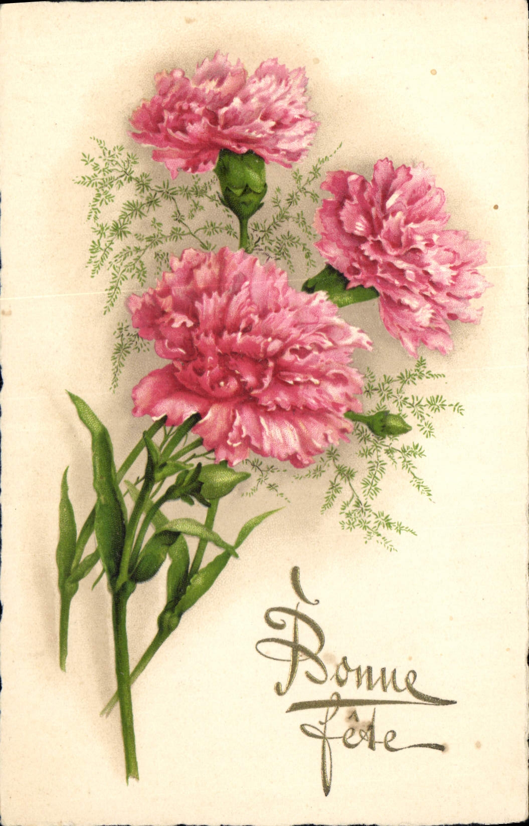 CPA Bonne Fete Fleurs