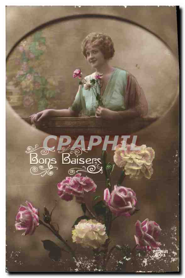 CPA Bons Baisers fleurs