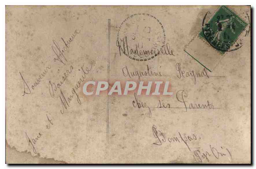 CPA II est mon messager discret Femme — Verso