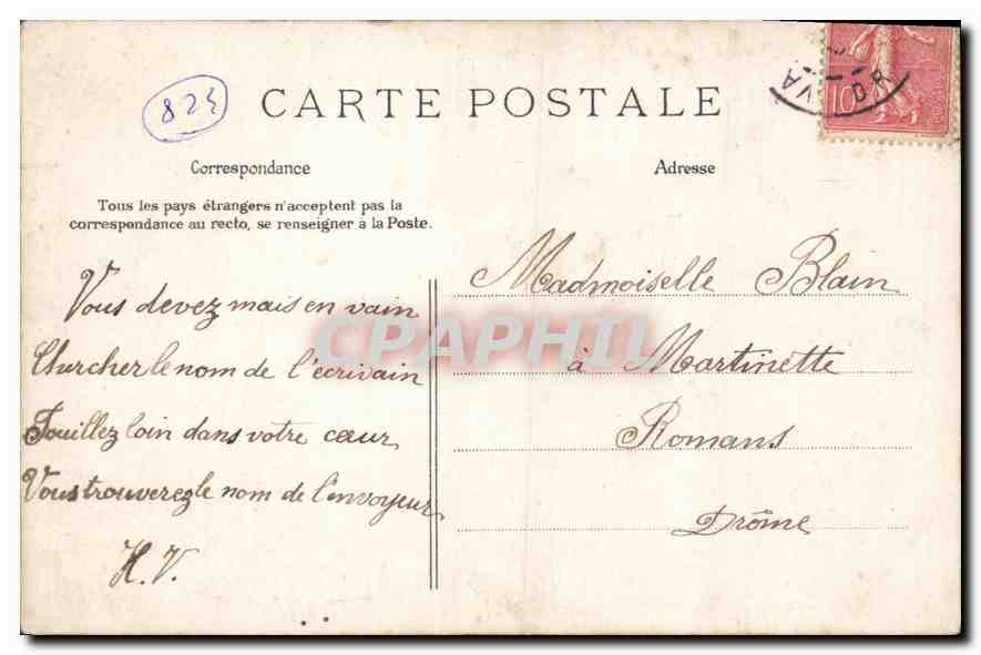 CPA Le Nid  — Rückseite