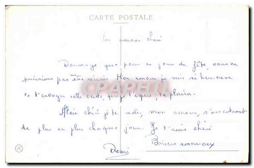 CPA Bonne Fete Fleurs — Verso