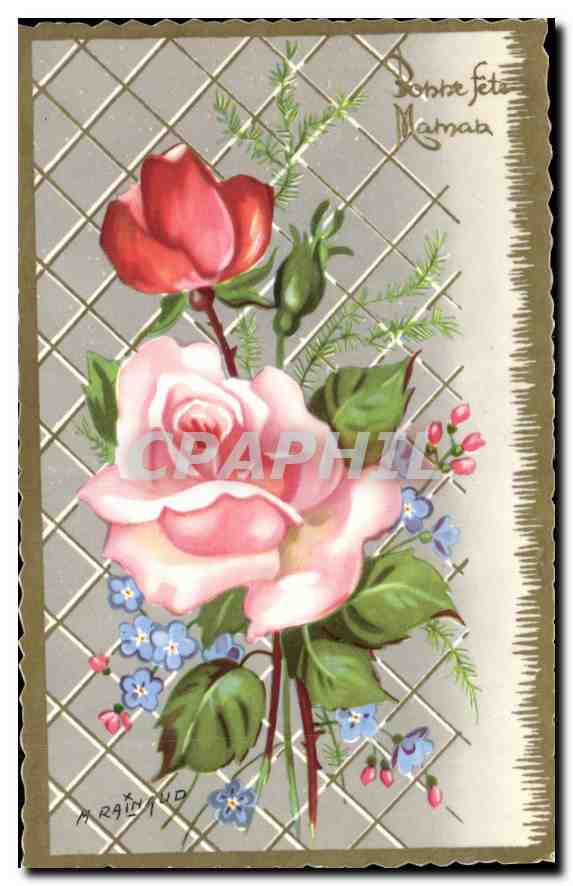 CPA Bonne Fete Maman Fleurs