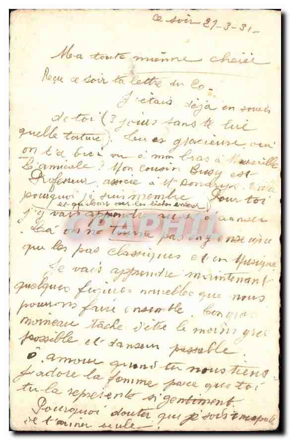 CPA Hirondelle je voudrais etre fleurs sechees — Rückseite