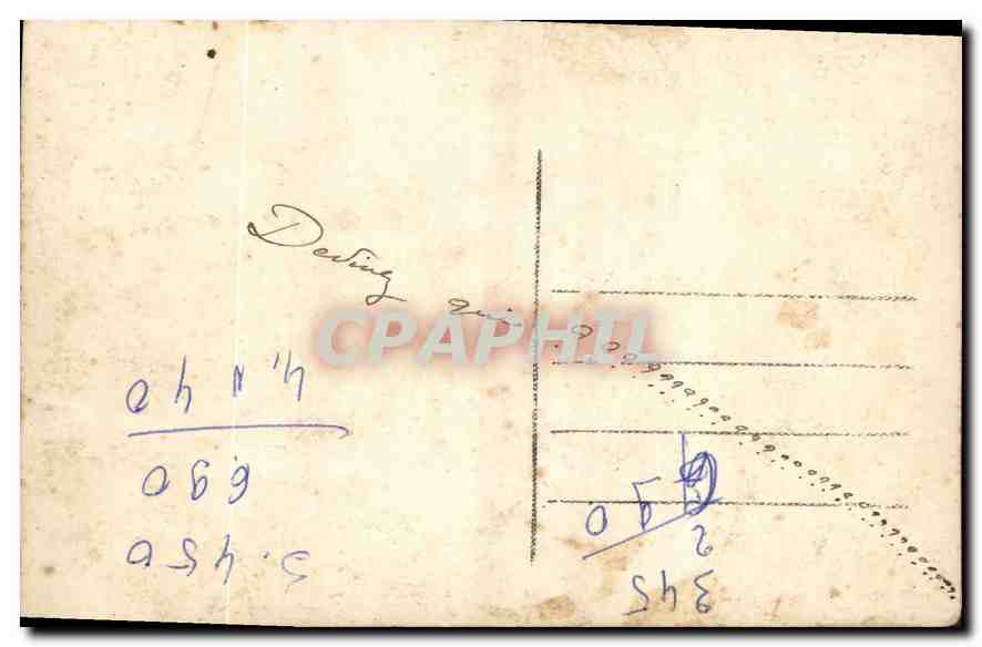 CPA Femme — Verso