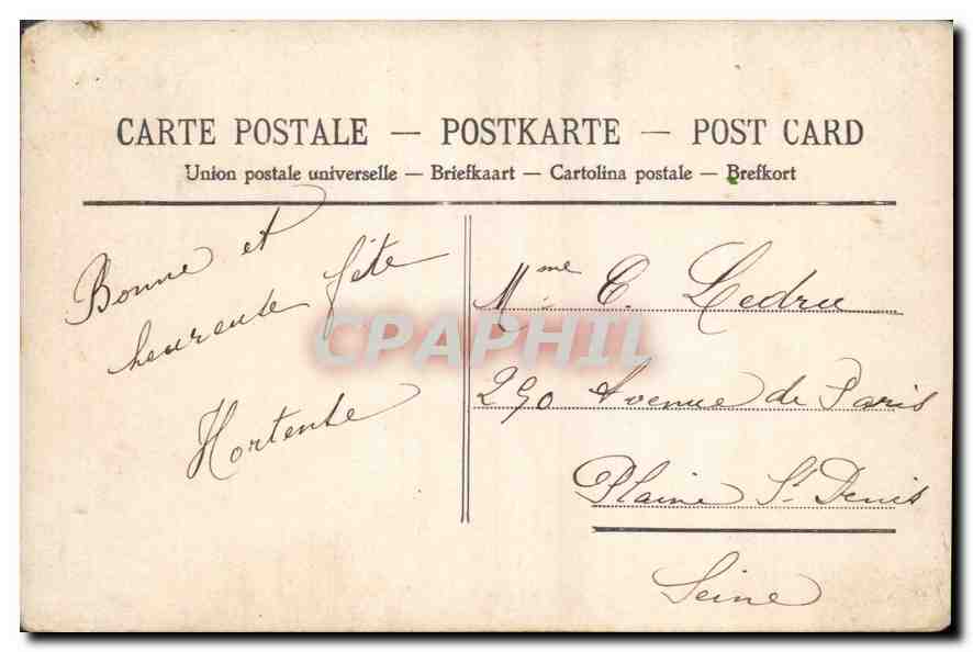 CPA Bonne Fete Enfant — Verso