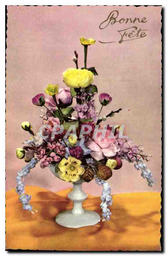 CPA Bonne Fete Fleurs