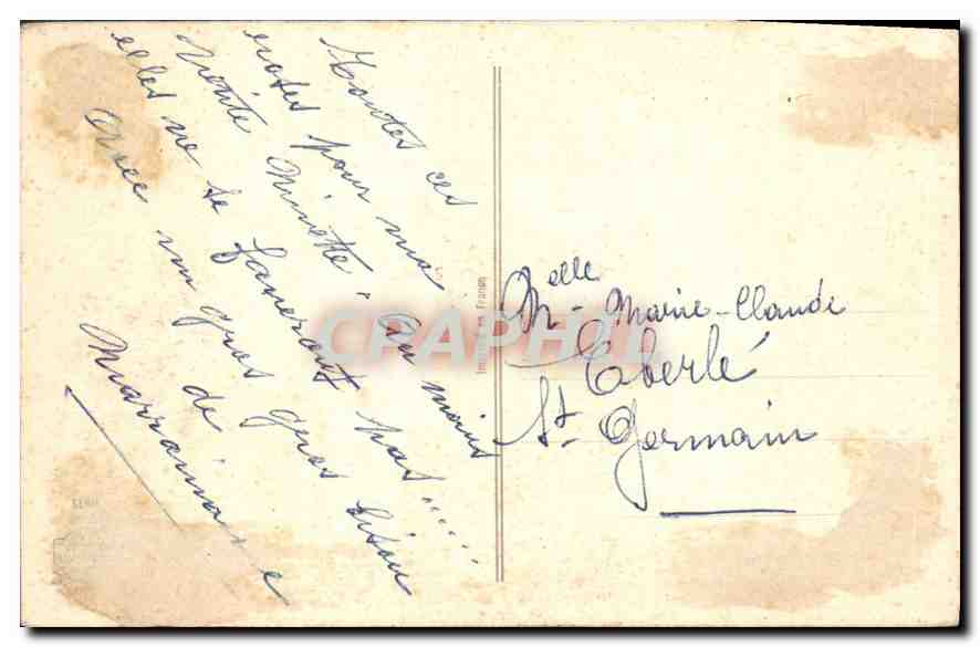 CPA Fleurs — Verso
