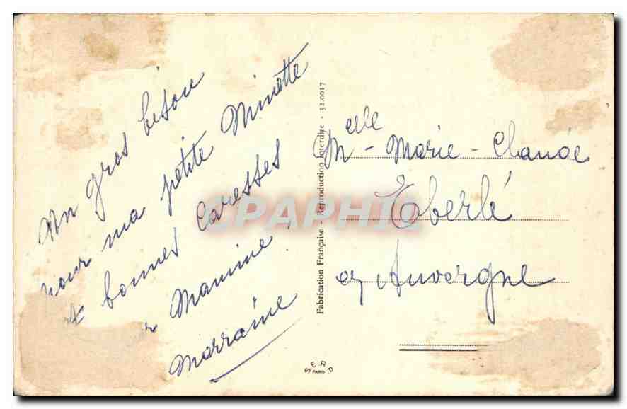 CPA fleurs — Verso