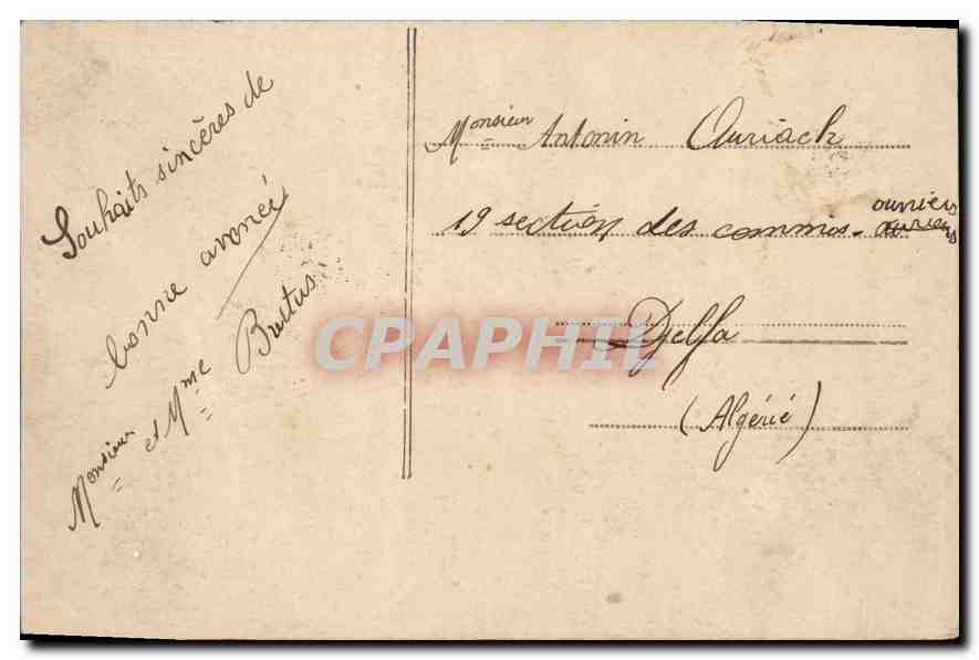 CPA Bonne Annee Enfant — Rückseite