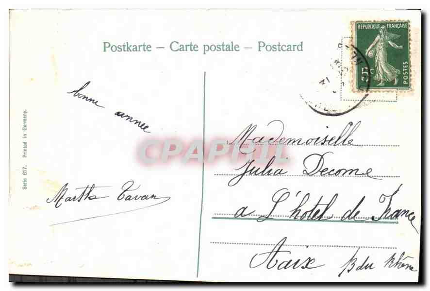 CPA Enfant — Rückseite