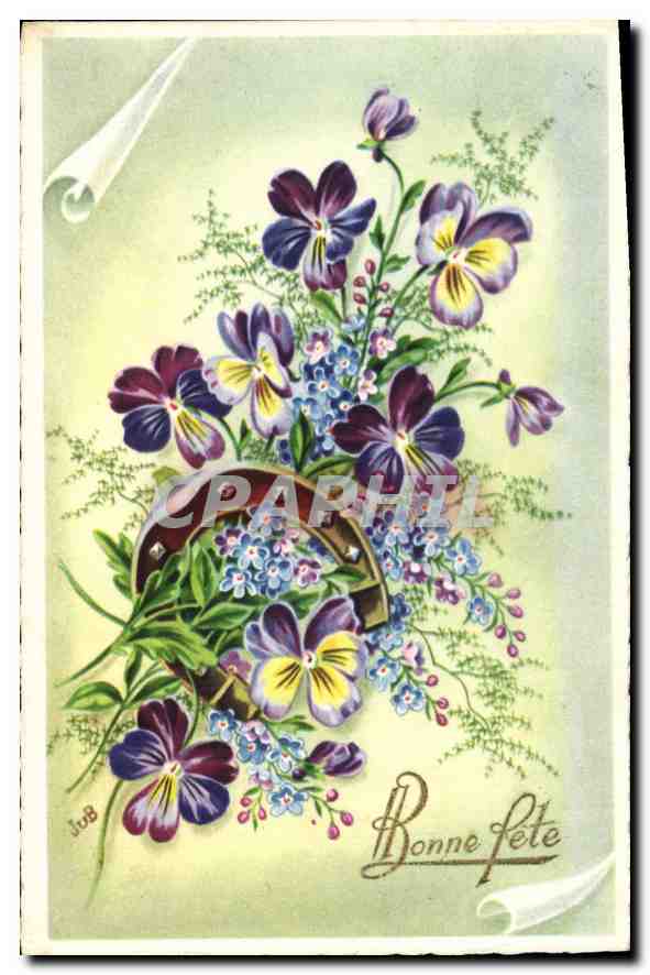 CPA Bonne Fete Fleurs