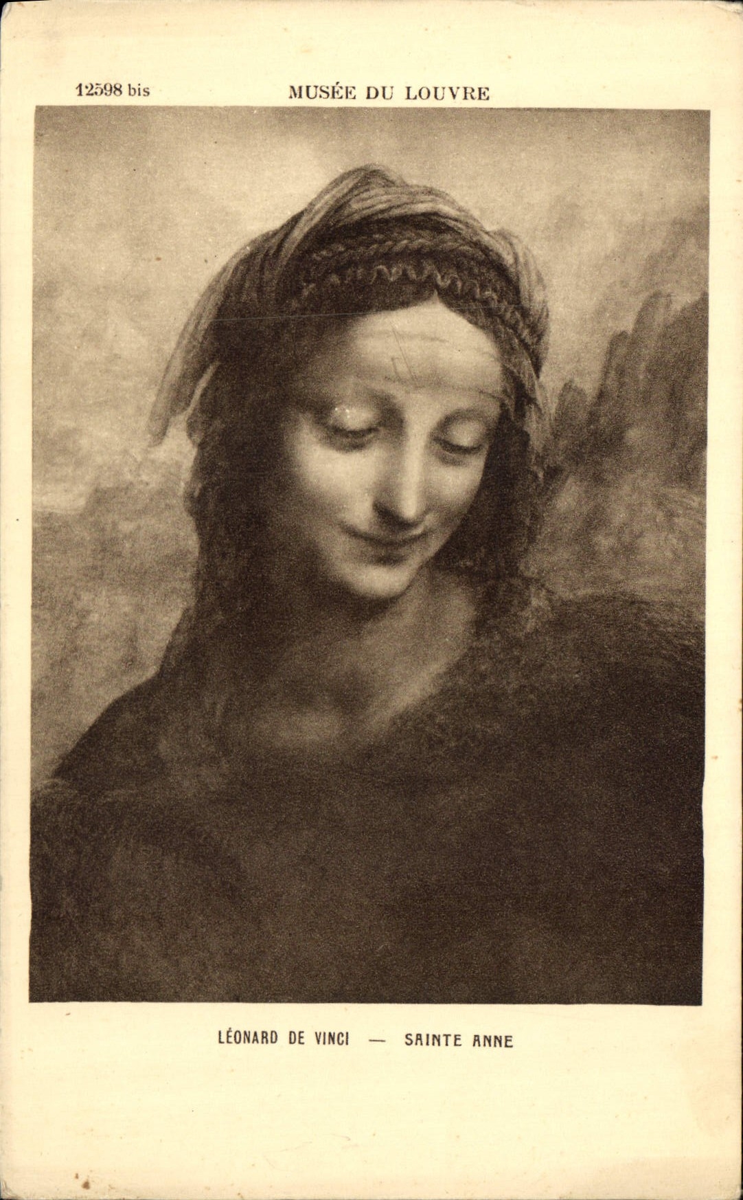 CPA Musee du Louvre Leonardo de Vinci Sainte Anne 