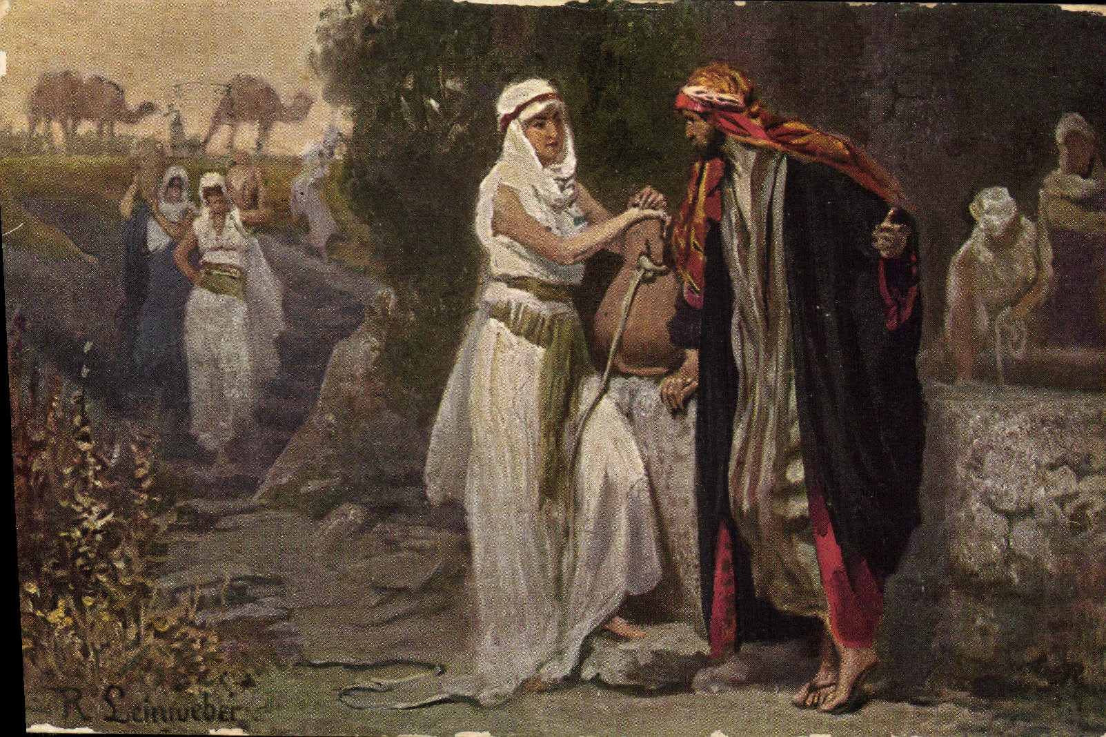 La femme de Lot — scène biblique — R. Leinweber, série 1 - Recto