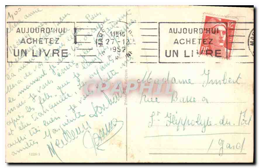 CPA Bonne Annee  — Rückseite