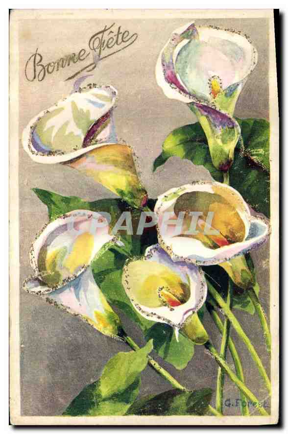 CPA Bonne Fete Fleurs