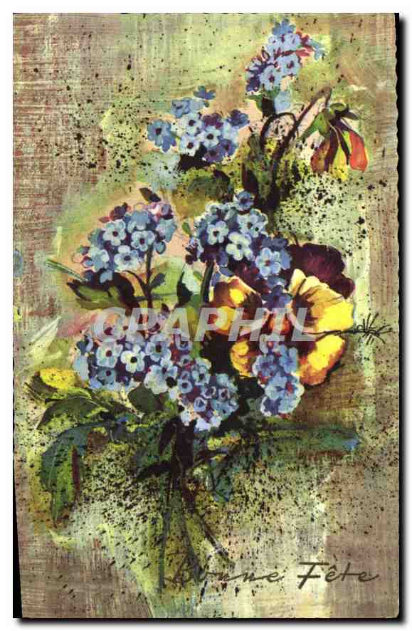 CPA Bonne Fete Fleurs
