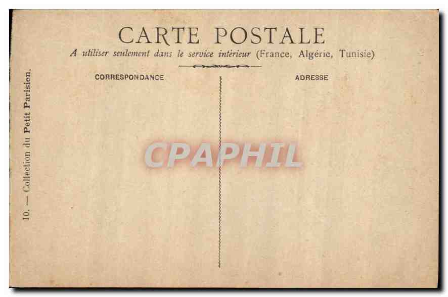 CPA L'Eventail Louis XV  — Rückseite