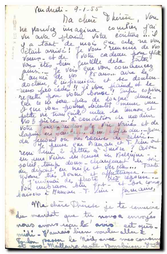 CPA Bonne Annee Fleurs — Rückseite