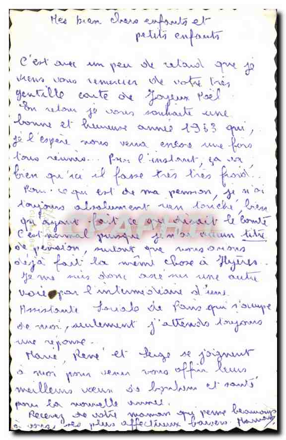 CPA Bonne Annee  — Rückseite
