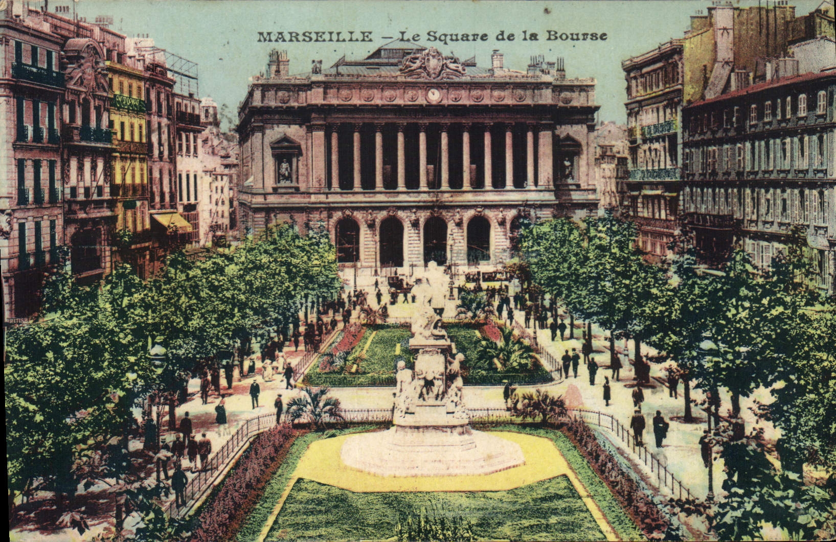 MARSEILLE — Le Square de la Bourse — Éditeur : N. V. (Nouveau Vieux)
