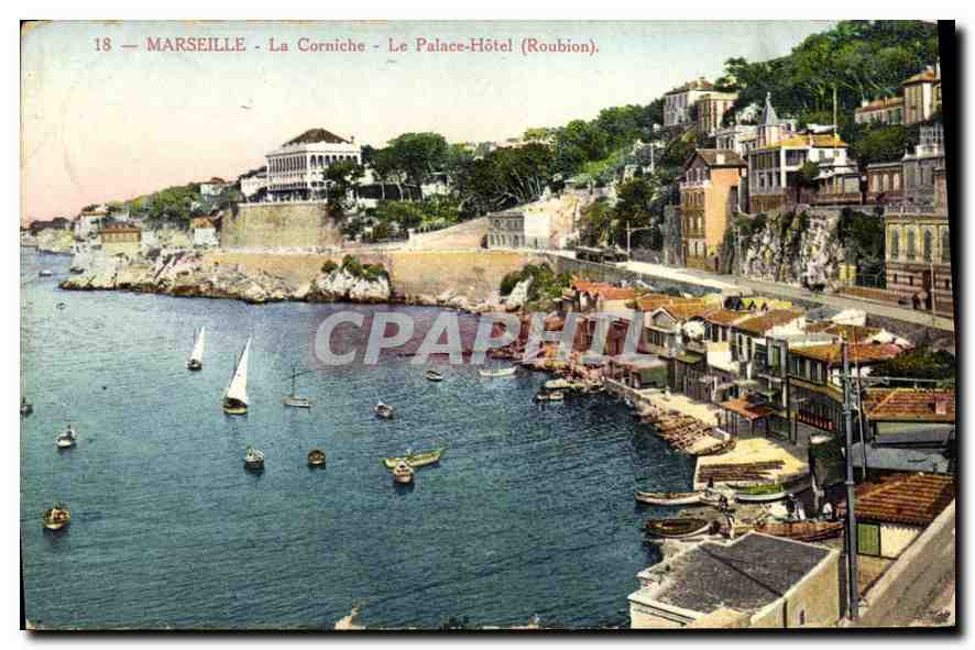 CPA Marseille La Corniche Le Palace Hotel Roubion 
