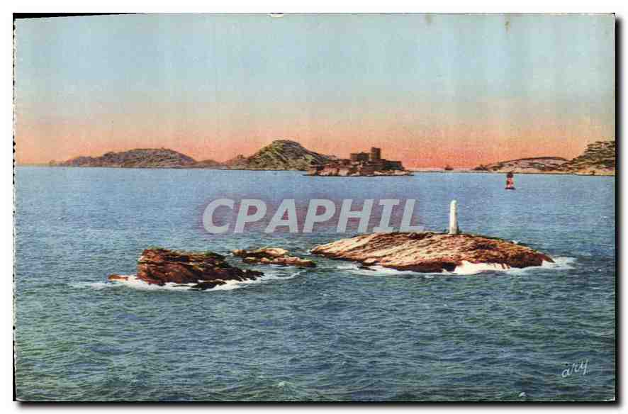 CPA Marseille Le Chateau d'If et les Iles 