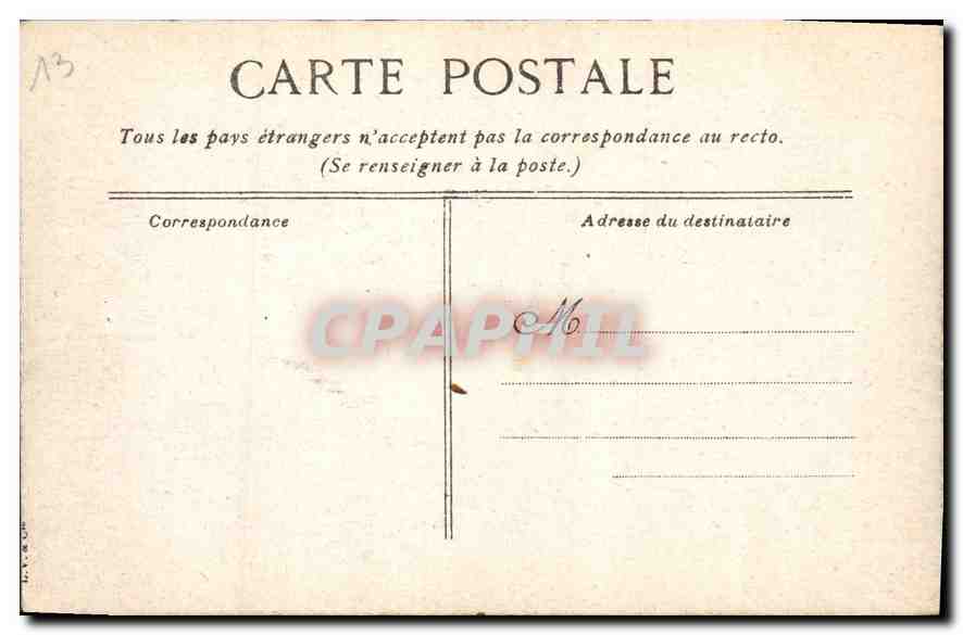 CPA Marseille L'Ascenseur de Notre Dame de la Garde  — Verso