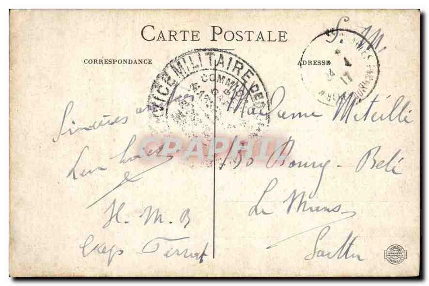Marseille - Leuchtturm der Désirade - I. P. — Rückseite