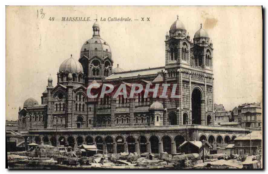 CPA Marseille La Cathedrale 