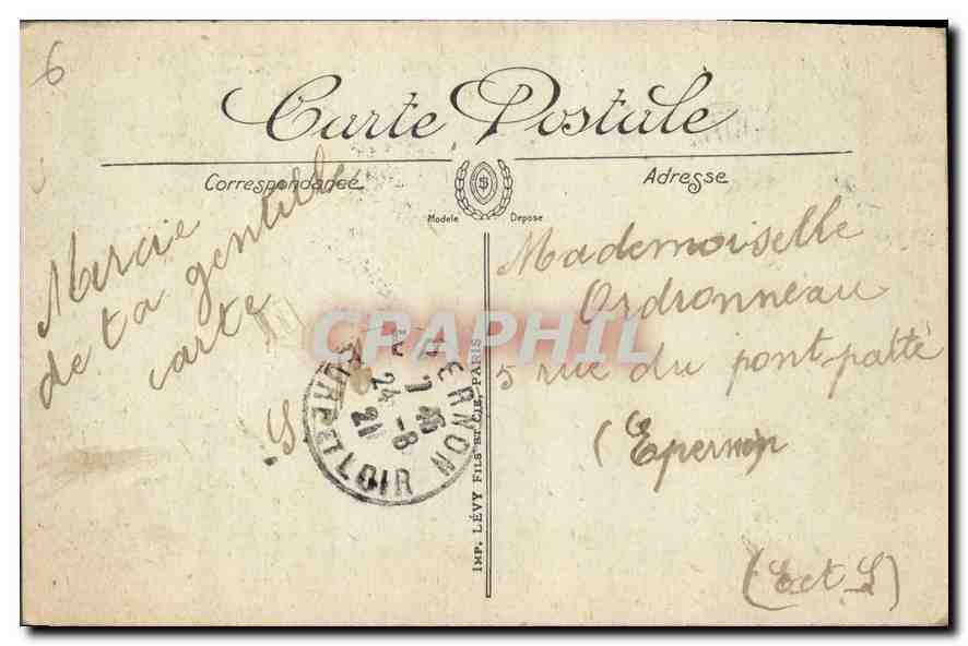 CPA Marseille La Corniche l'Anse du Prophete et le Restaurant Roubion  — Verso