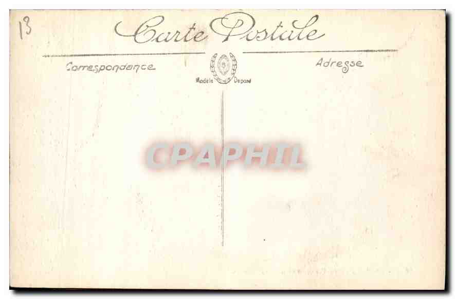 CPA Marseille Panorama vu a vol d'oiseau  — Verso