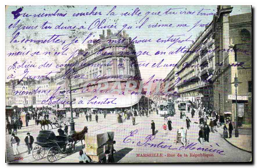 CPA Marseille Rue de la Republique 
