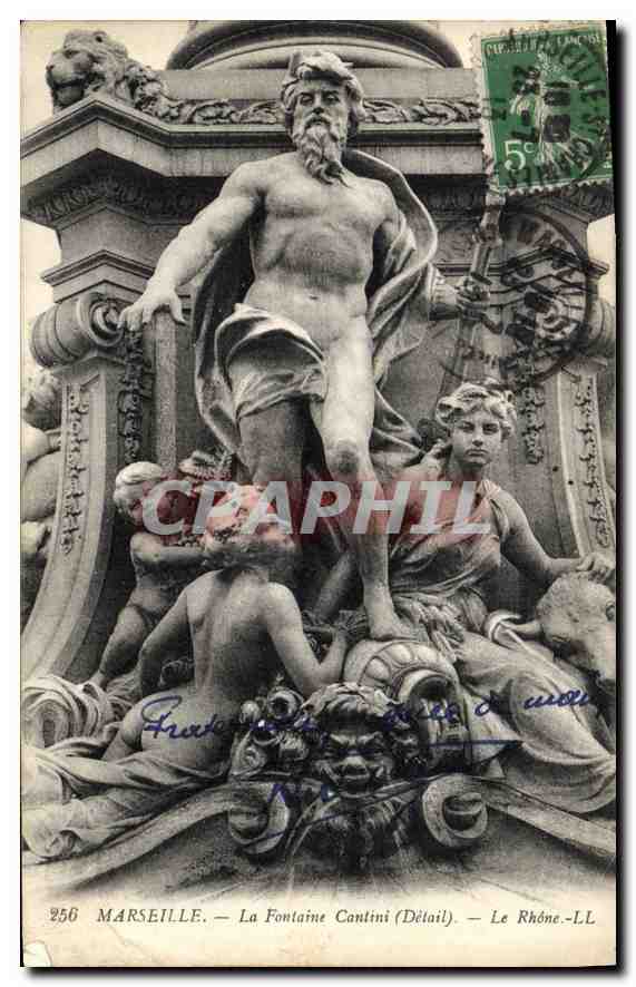 CPA Marseille Fontaine Cantini Le Rhone 