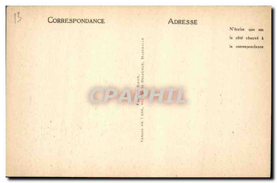 CPA Marseille Le Chateau d'If bati par Francois et qui servit Longtemps de Prison d'Etat  — Verso