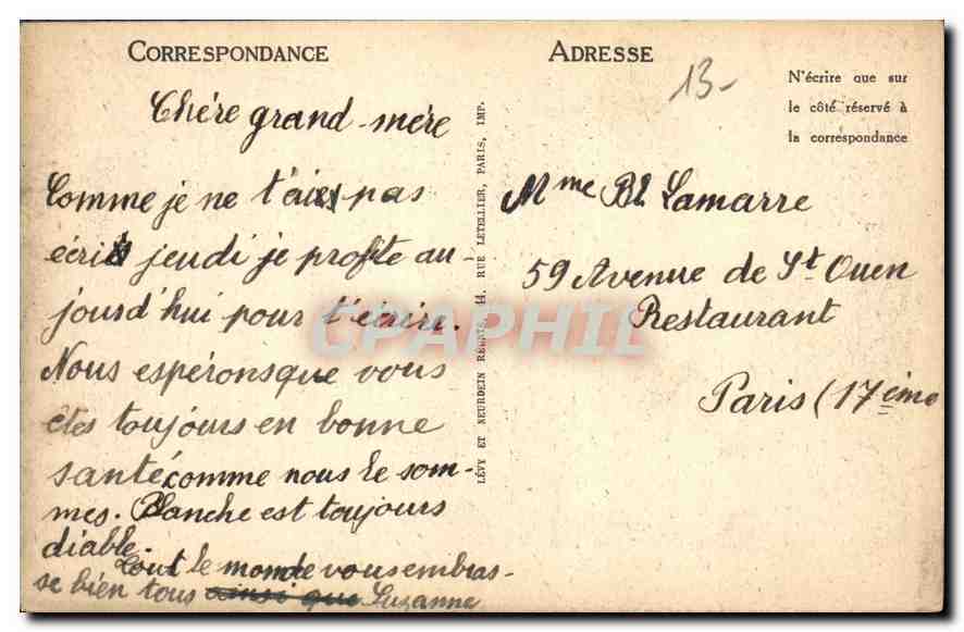 CPA Marseille Le Chateau d'If Le Donjon  — Verso