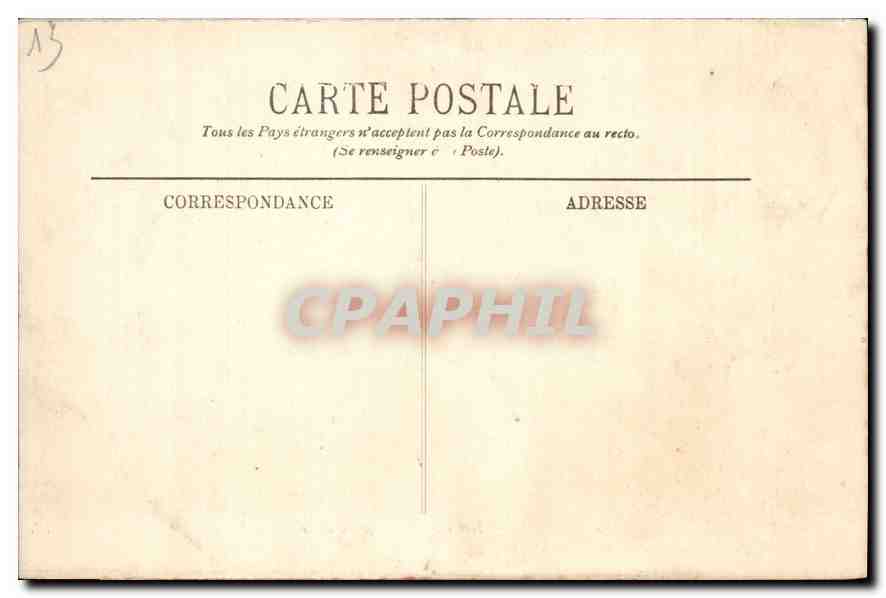 CPA Marseille Notre Dame de la Garde  — Rückseite