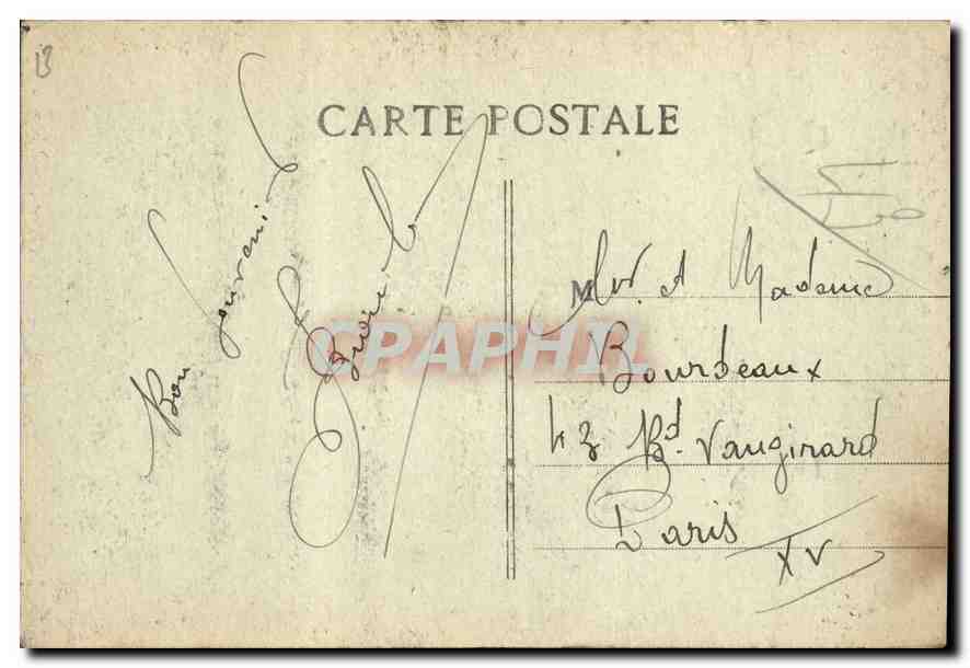 CPA Marseille Le Fort St Jean  — Verso