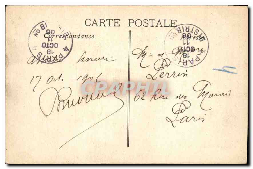 CPA Marseille Avant Port de la Joliette  — Verso
