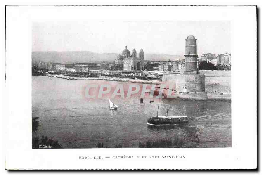 CPA Marseille Cathedrale et Fort Saint Jean 