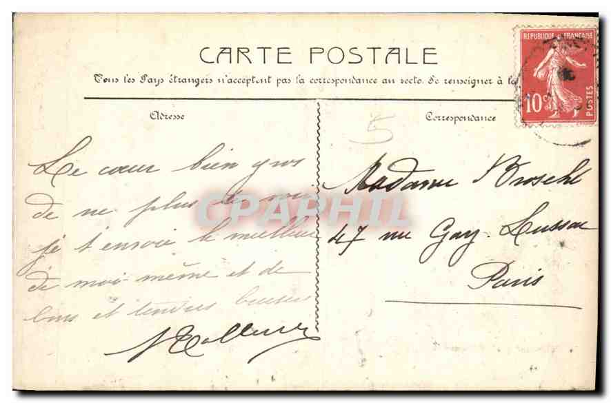 CPA Marseille Fort St Jean  — Rückseite