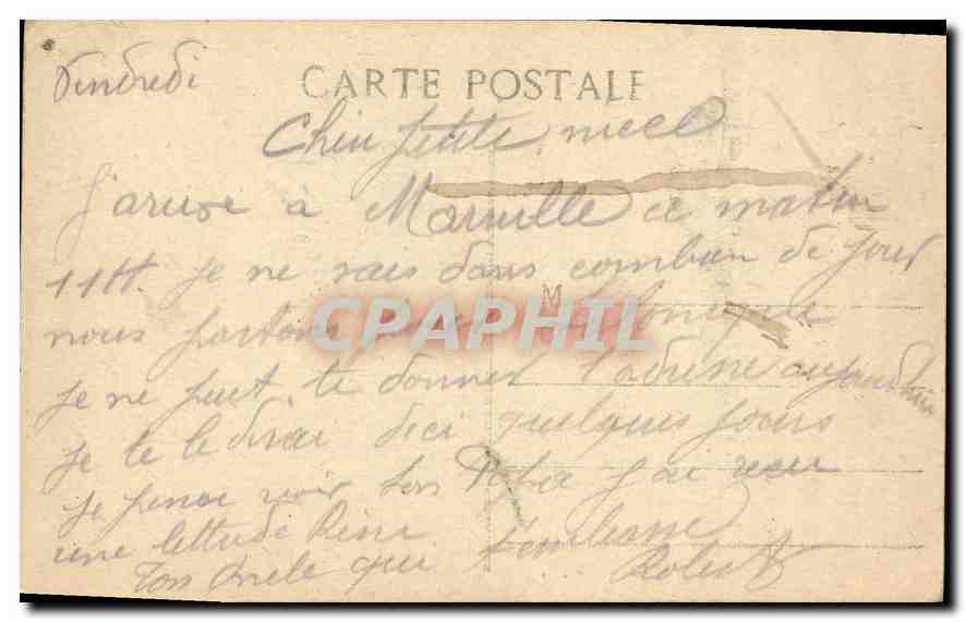 CPA Marseille Notre Dame de la Garde  — Rückseite