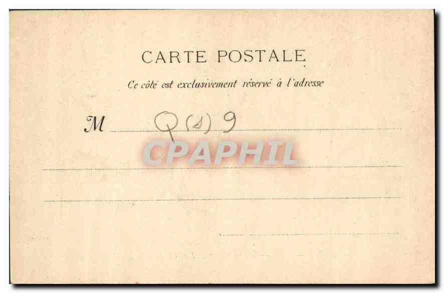 CPA Marseille Chateau Borely  — Verso