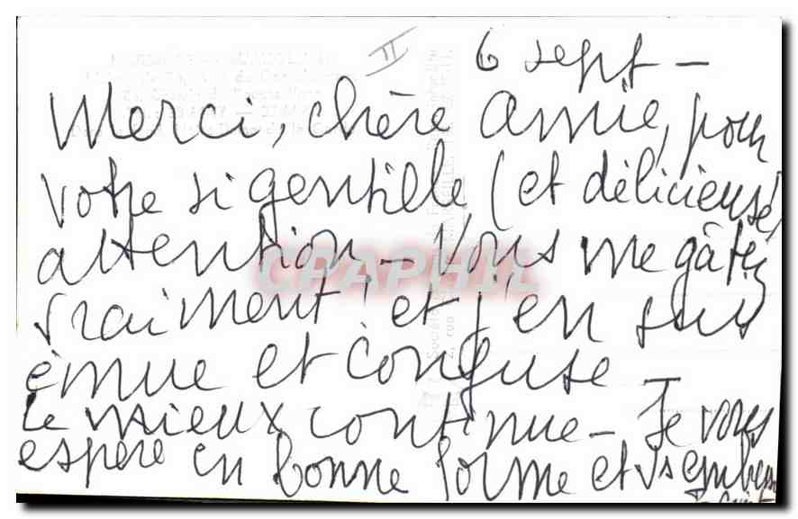 CPM Marseille Maison de repos et de convalescence Chemin du Roucas Balnc — Rückseite