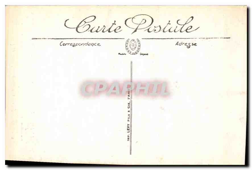 CPA Marseille La Cour et le Puits du Chateau d'If  — Rückseite